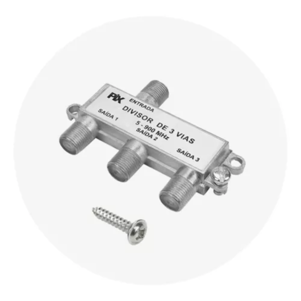 Divisor De Antena 3 Vias - 5-900 Mhz