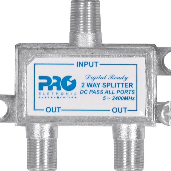 Divisor Satelite 1 Entrada E 2 Saidas - 5~2400 Mhz (vhf / Uhv