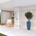 Divisória Ripada de Madeira MDF Branco 250x60cm Moldurama