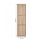 Divisória Ripada de Madeira MDF Carvalho York 250x60cm Moldurama