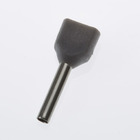 Dmti 1000 X Terminal Conector Tubular Ilhós Duplo 0,75mm Cinza