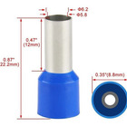 Dmti 1000un Terminal Tubular Ilhós Conector 16mm Pre Isolado