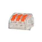 Dmti 100x Conector Elétrico Emenda Rápida Alavanca Borne 3 Fi