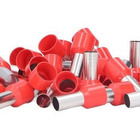 Dmti 20x Kit Terminal Tubular Ilhós 35mm Vermelho Pré Isolado