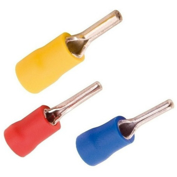 Dmti 300un Kit Terminais Pino Agulha Pré Isolados 0,5mm A 6,0