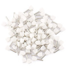 Dmti 500 X Terminal Conector Tubular Ilhós Duplo 0,5mm Branco