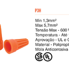 Dmti 500un Conector De Torção Emenda Fios Cabos Laranja Até 5