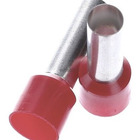 Dmti 50x Kit Terminal Tubular Ilhós 35mm Longos Vermelho Isol