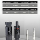 Dmti Conector Mc4 2 Vias Y Cabo P/ Ligação Paralelo Painel So