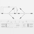 Dmti Conector Mc4 3 Vias Y Cabo P/ Ligação Paralelo Painel So