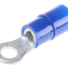 Dmti Kit 100un Terminal Olhal Anel 16mm Azul M6 Argola P Isol