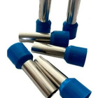 Dmti Kit 100un Terminal Tubular Ilhós 16mm Longo Azul P Isola