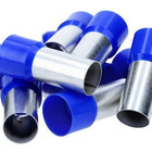 Dmti Kit 20un Terminal Tubular Ilhós 120mm Isolado Azul E120-