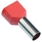 Dmti Kit 50pç Terminal Elétrico Ilhós Tubular Duplo 10mm Verm