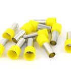 Dmti Kit 50un Terminal Tubular Ilhós 25mm Pré Isolado Amarelo