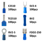 Dmti Kit Terminal Forquilha Luva Olhal Faston Fêmea Ilhós 2,5
