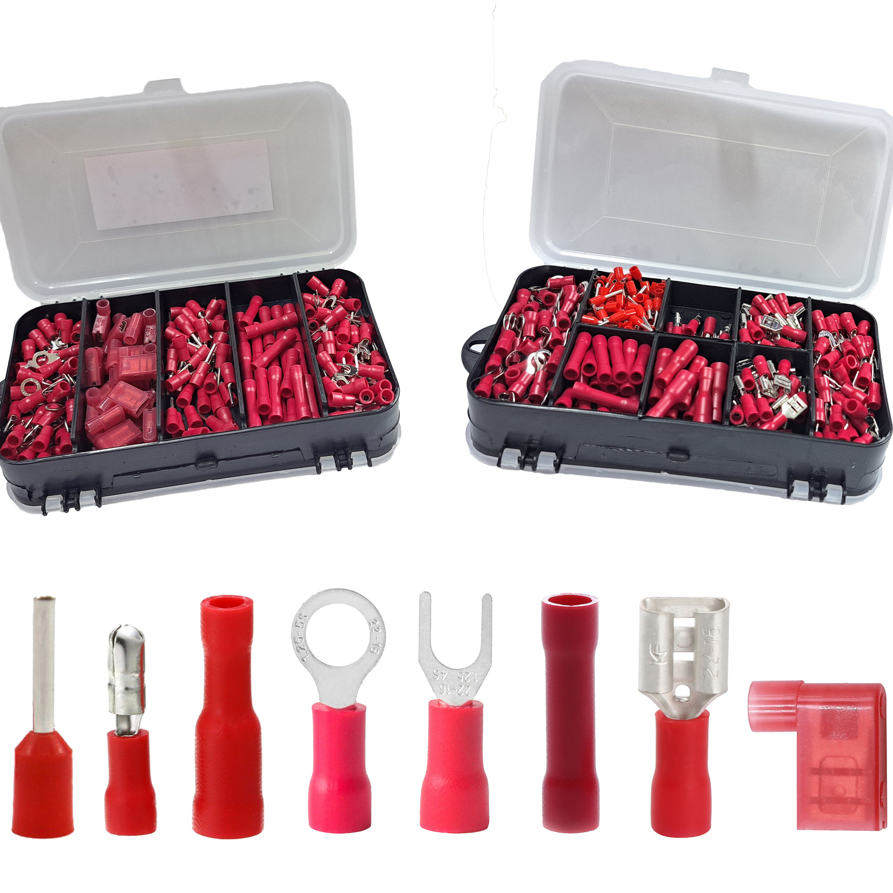 Dmti Kit Terminal Olhal Garfo Pino Bala Bandeira Luva 0,5 1,5mm