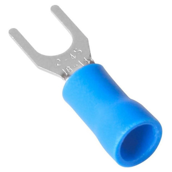 Dmti Terminal Forquilha Garfo Pré Isolado Azul 1,5 - 2,5mm 20