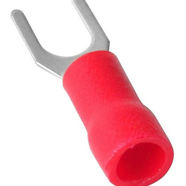 Dmti Terminal Forquilha Garfo Pré Isolado Vermelho 1,5mm - 10