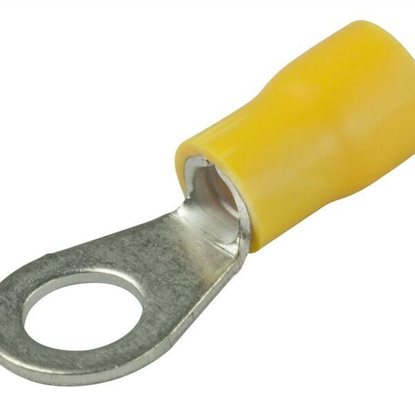 Dmti Terminal Olhal Rv3.5-5 Amarelo Pré Isolado 4mm - 6mm 100