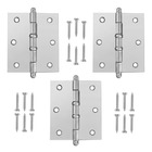 Dobrad. Aco 3 1/2 X 3 Lm C/anel C/3 Cromado