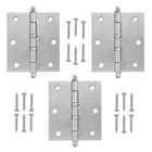 Dobrad. Aco 3 1/2 X 3 Lm C/anel C/3 Escovado Acetinado