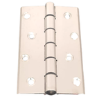 Dobradica 100x70 Aluminio Brilhante Porta De Abrir Kit 3 Un