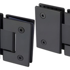 Dobradiça 1010 Preta Inox 180° Porta Box Vid/vid Gv48 Polida