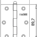 Dobradiça 1500 Sem Anel Cromado 3,5 X 3cm - La Fonte