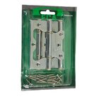 Dobradiça 4' X 3' Ferro Cromado Sobrepor Blister Com 3 Peças