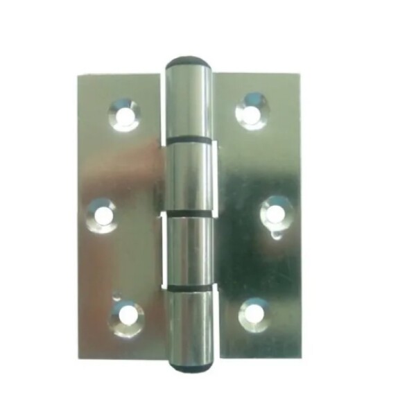 Dobradica 70x70 Aluminio Brilhante Porta De Abrir Kit 3 Un