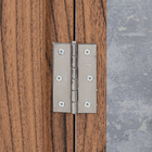 Dobradiça para Porta e Janela de Madeira  Aço Inox 304 3.1/2" até 25kg 3 peças