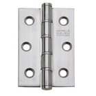 Dobradiça Aço Inox Fosco Com Rolamento 3" X 2,5" (76mmx64mm)