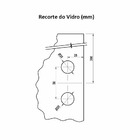 Dobradiça Automática Para Box 1114 Cromada 2un