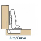 Dobradiça Blum Copo 35mm Curva Com Amortecedor Blumotion Calç