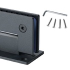 Dobradiça Central Gv48 90º 1012 Vidro/alvenaria Preta