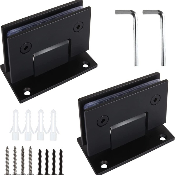 Dobradiça Central Gv48 90º 1012 Vidro/alvenaria Preta 2un