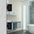 Dobradiça Central Gv48 90º 1012 Vidro/alvenaria Preta 2un