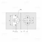 Dobradiça Click Slow Reta 165g - Fgvtn