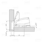 Dobradiça Click Slow Reta 165g - Fgvtn