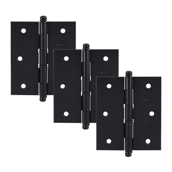 Dobradiça com Anel para Porta Preta Arouca