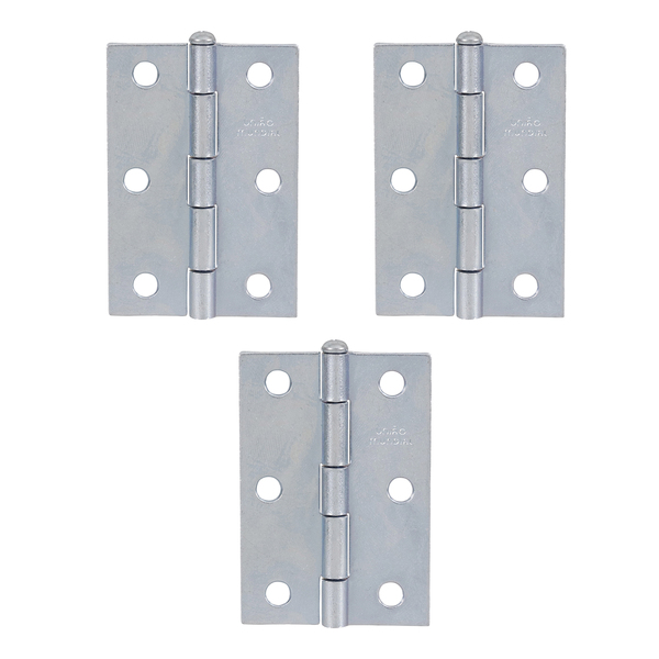 Dobradiça Comum 90° em Aço Galvanizado 3 peças União Mundial