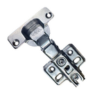 Dobradiça Curva 110G em Aço Slide On Calço Duplo 10 Peças com Parafusos TN