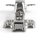 Dobradiça Curva 35mm Pistão Amortecedor E Calço Click 200 Uni