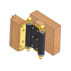 Dobradiça De Aço Vai E Vem Modelo Bang Bang 3'' 75mm União Mu