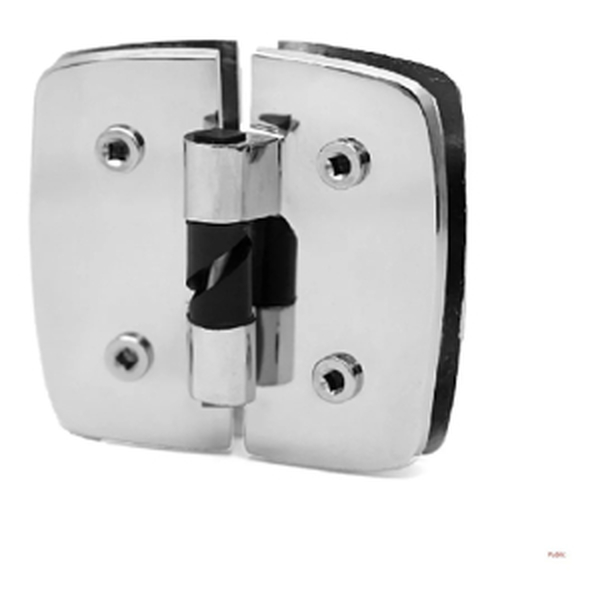 Dobradiça Dupla Automática P/ Box De Banheiro Direita 1129d