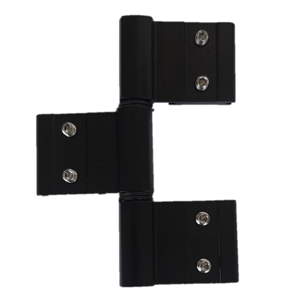 Dobradica Encaixe 3 Abas Linha Gold Dob-828 Porta Lateral Preto
