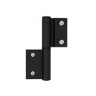 Dobradiça Encaixe Aluminio Porta Linha 25 Suprema Preta Dob-6