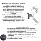 Dobradiça Encaixe Aluminio Porta Linha 25 Tripla 3 Abas Alumi