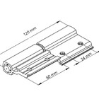 Dobradica Encaixe Linha 25 Suprema Sd773 Porta Aluminio Bra